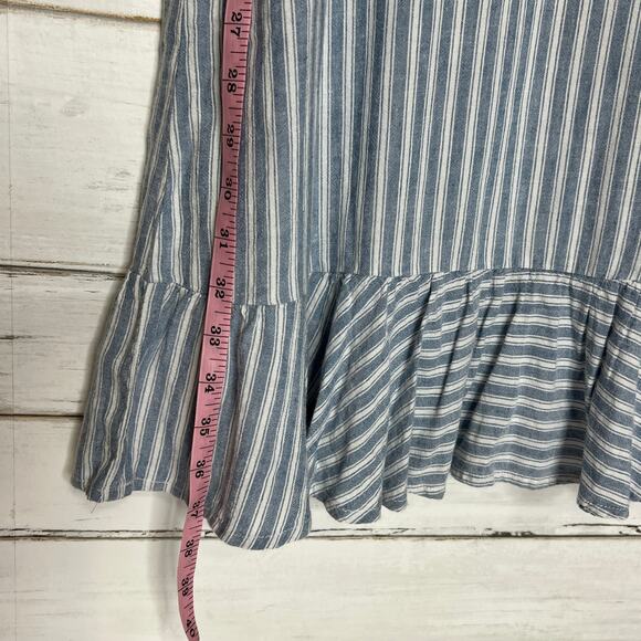 Rails Diana Sicily Striped Mini Dress Linen Blend Size Medium - Picture 11 of 11